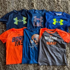 6 Boys Under Armour tshirts
